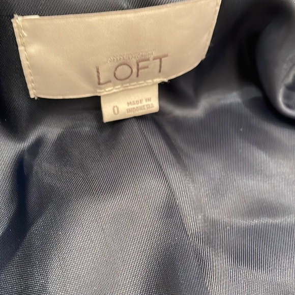 Ann Taylor Loft navy wool blend jacket Size 0 - Picture 9 of 13